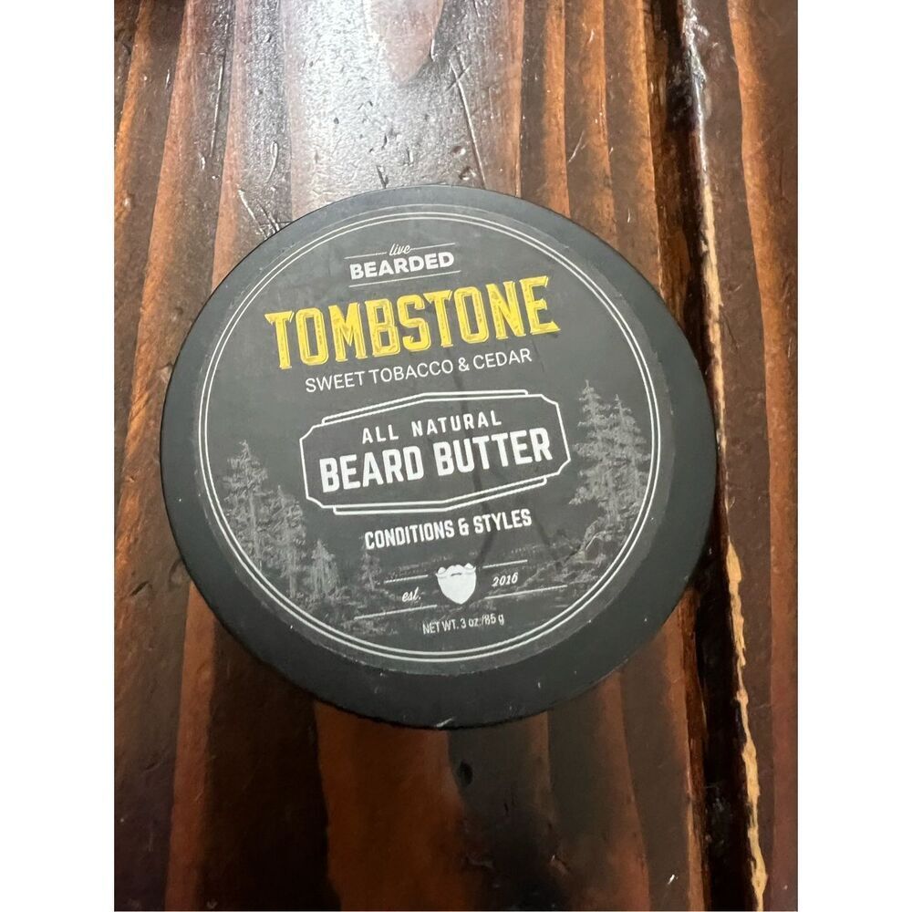 Live Bearded: Beard Butter, Made in USA - Tombstone, 3oz - Leave in...